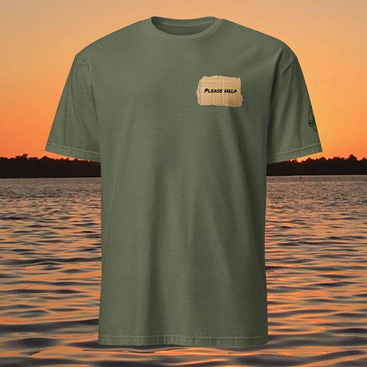 funny muskie fishing shirt addicted to muskie fishing graphic tee green