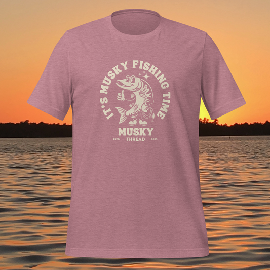 its musky fishing time women’s musky fishing shirt
