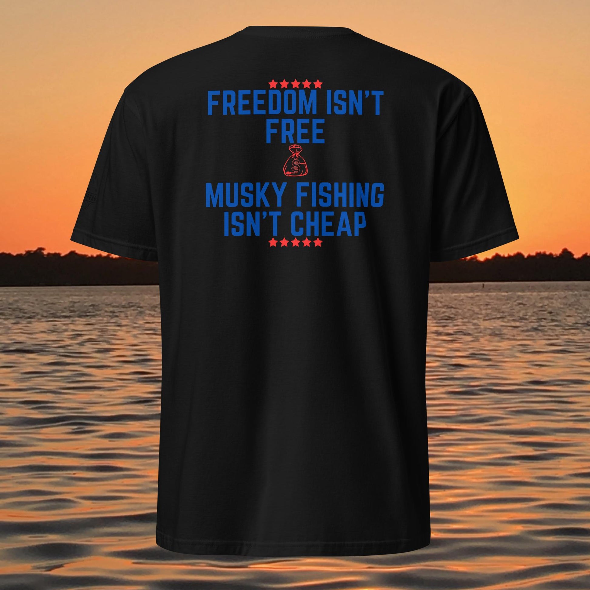 funny muskie fishing shirt musky fishing isnt cheap graphic tee black