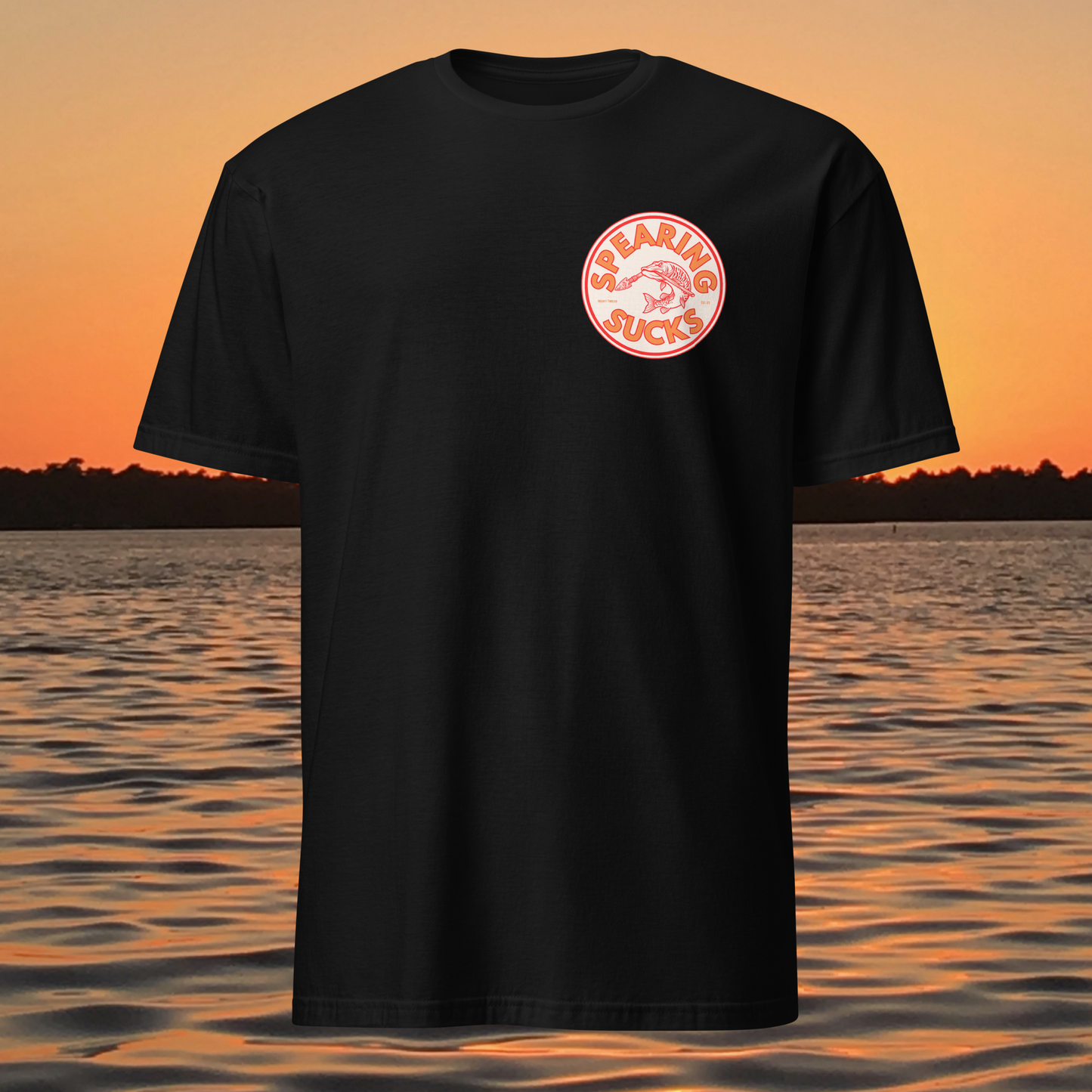 spearing sucks musky fishing shirt muskellunge anti spearing t shirt wisconsin fishing apparel