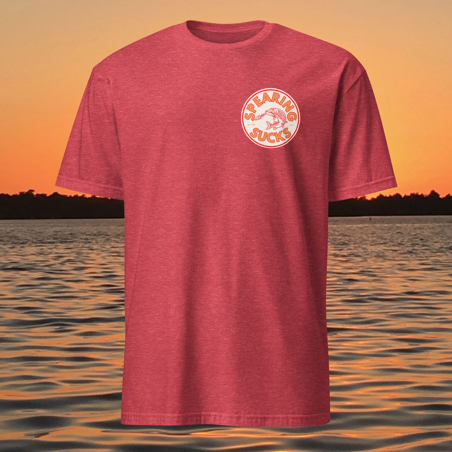 spearing sucks musky fishing shirt muskellunge anti spearing t shirt wisconsin fishing apparel