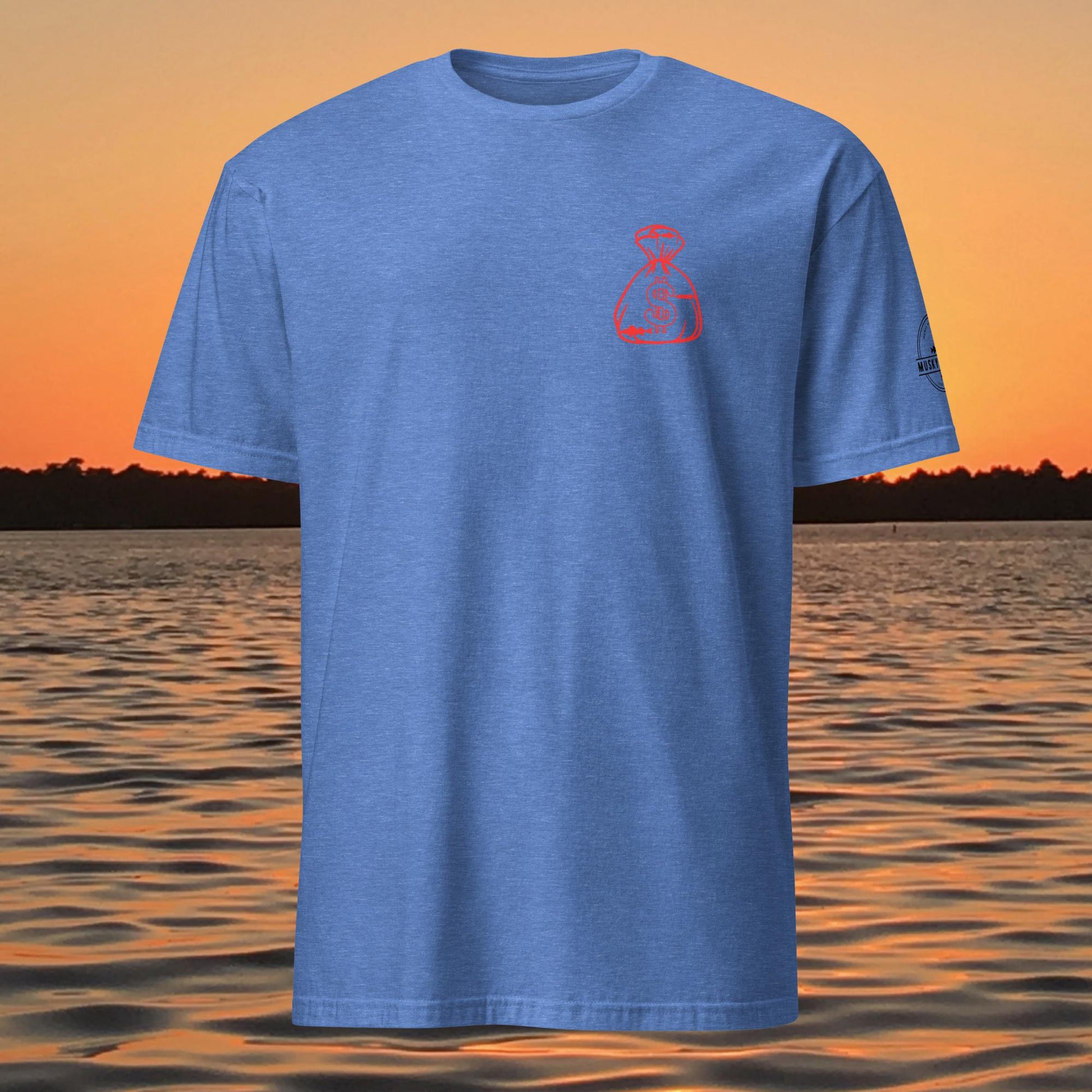 funny muskie fishing shirt musky fishing isnt cheap graphic tee blue