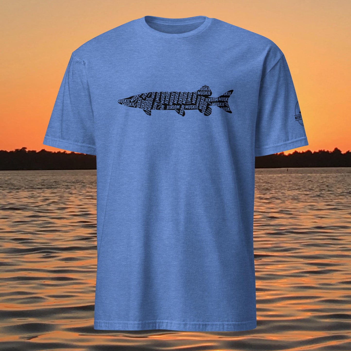 muskies live within musky fishing t shirt muskie silhouette text design
