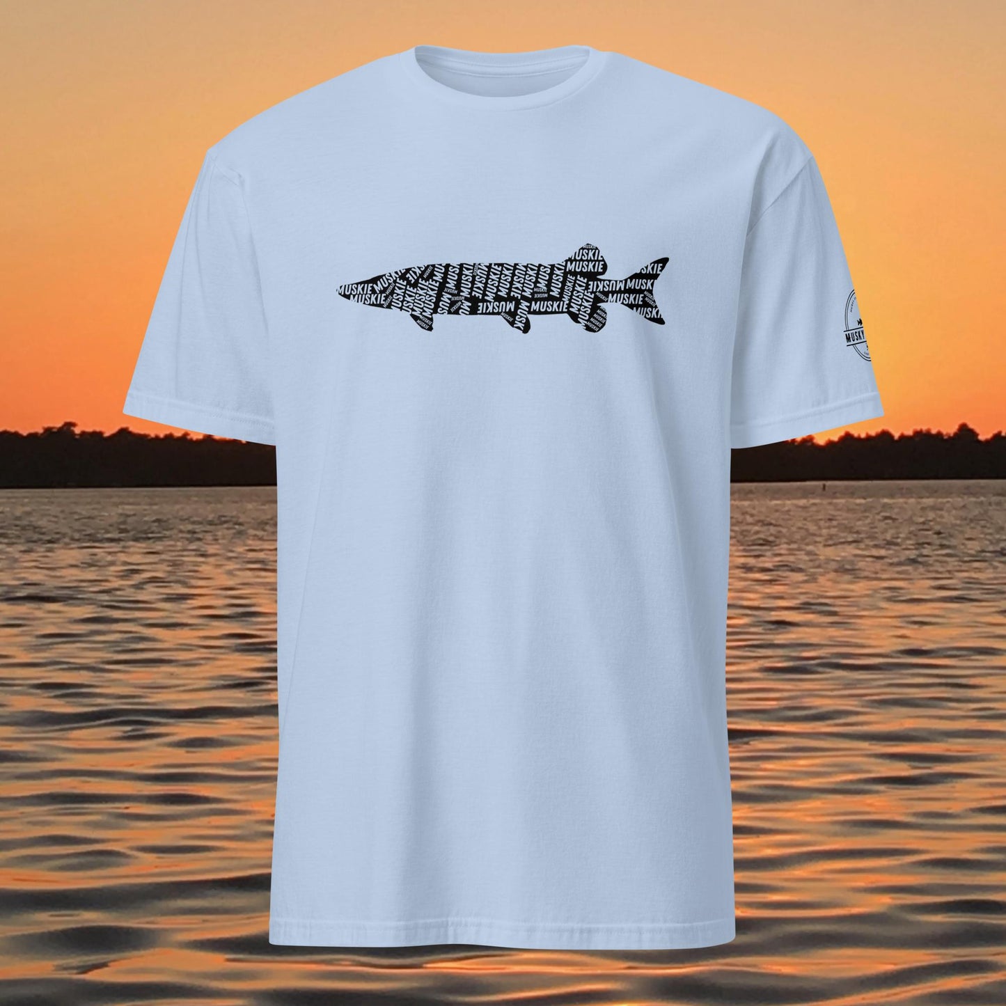 muskies live within musky fishing t shirt muskie silhouette text design