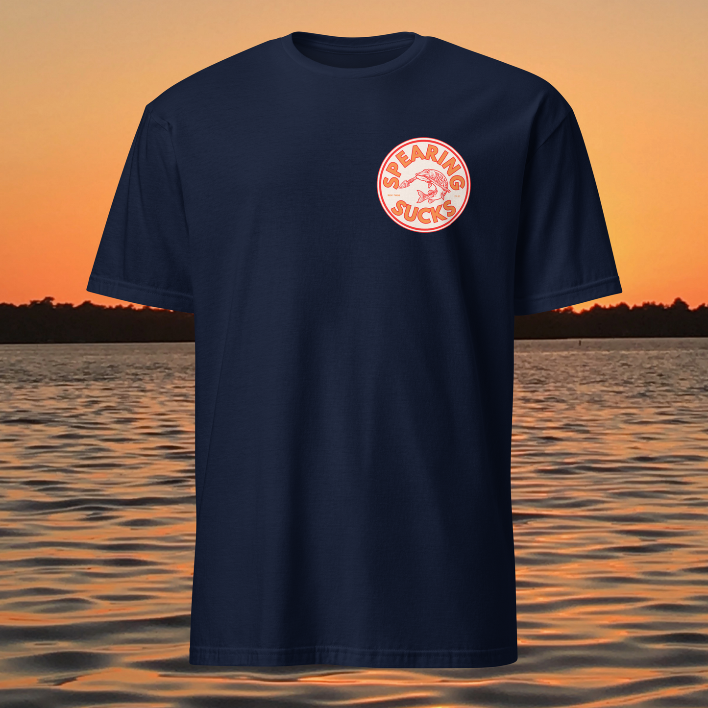spearing sucks musky fishing shirt muskellunge anti spearing t shirt wisconsin fishing apparel