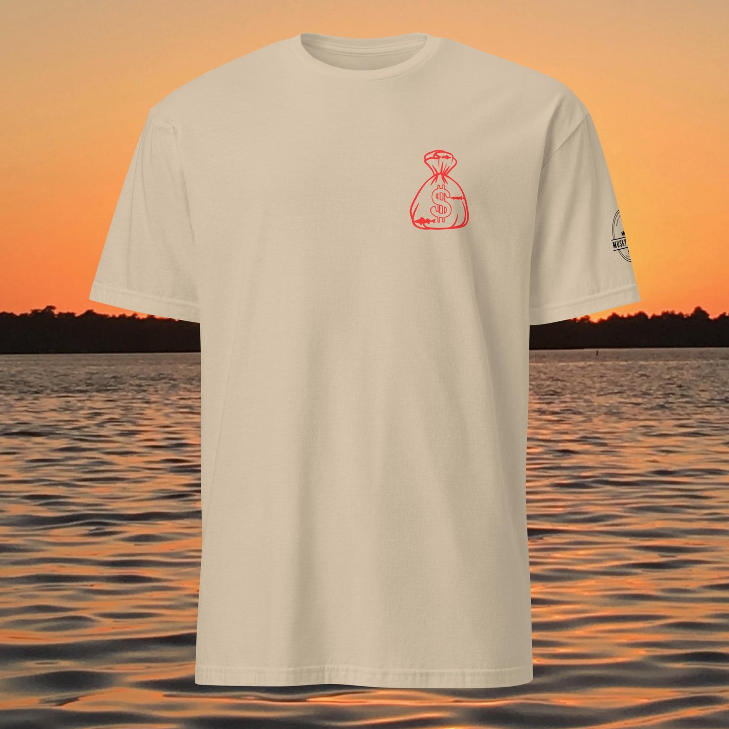 funny muskie fishing shirt musky fishing isnt cheap graphic tee tan