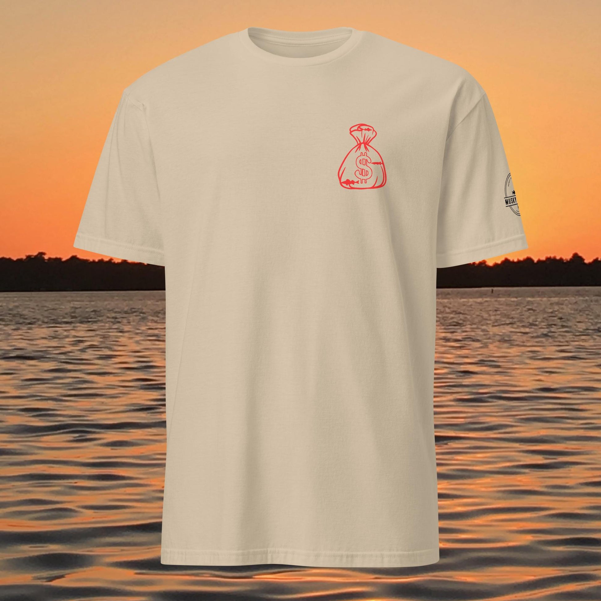 funny muskie fishing shirt musky fishing isnt cheap graphic tee tan