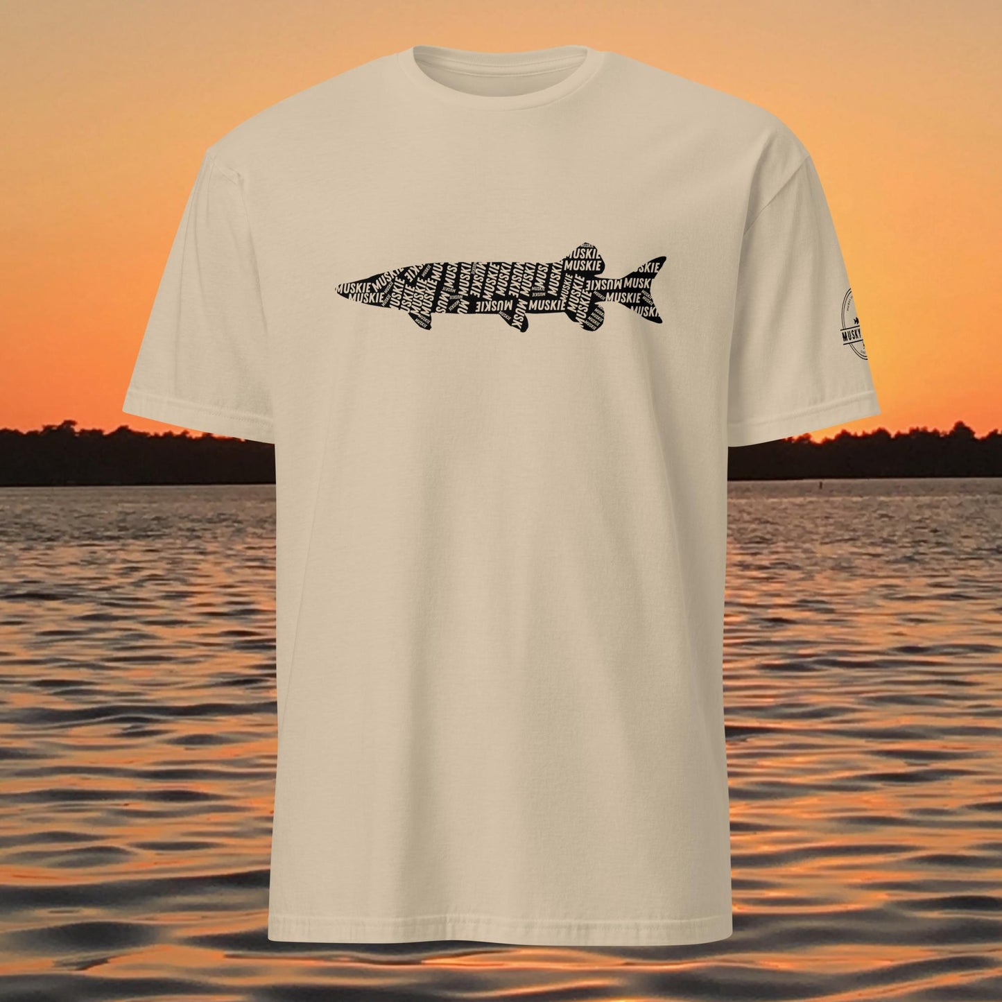 muskies live within musky fishing t shirt muskie silhouette text design