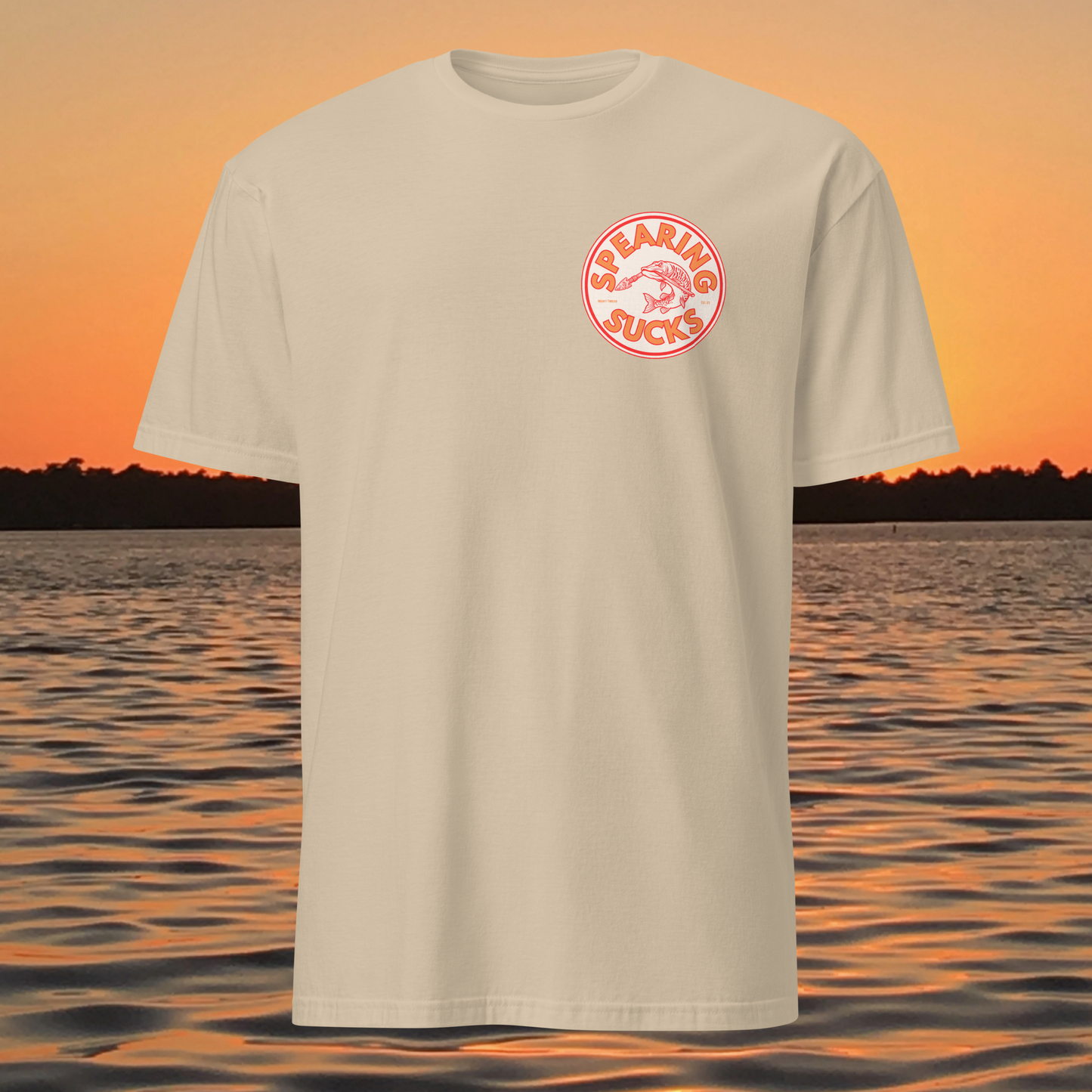 spearing sucks musky fishing shirt muskellunge anti spearing t shirt wisconsin fishing apparel