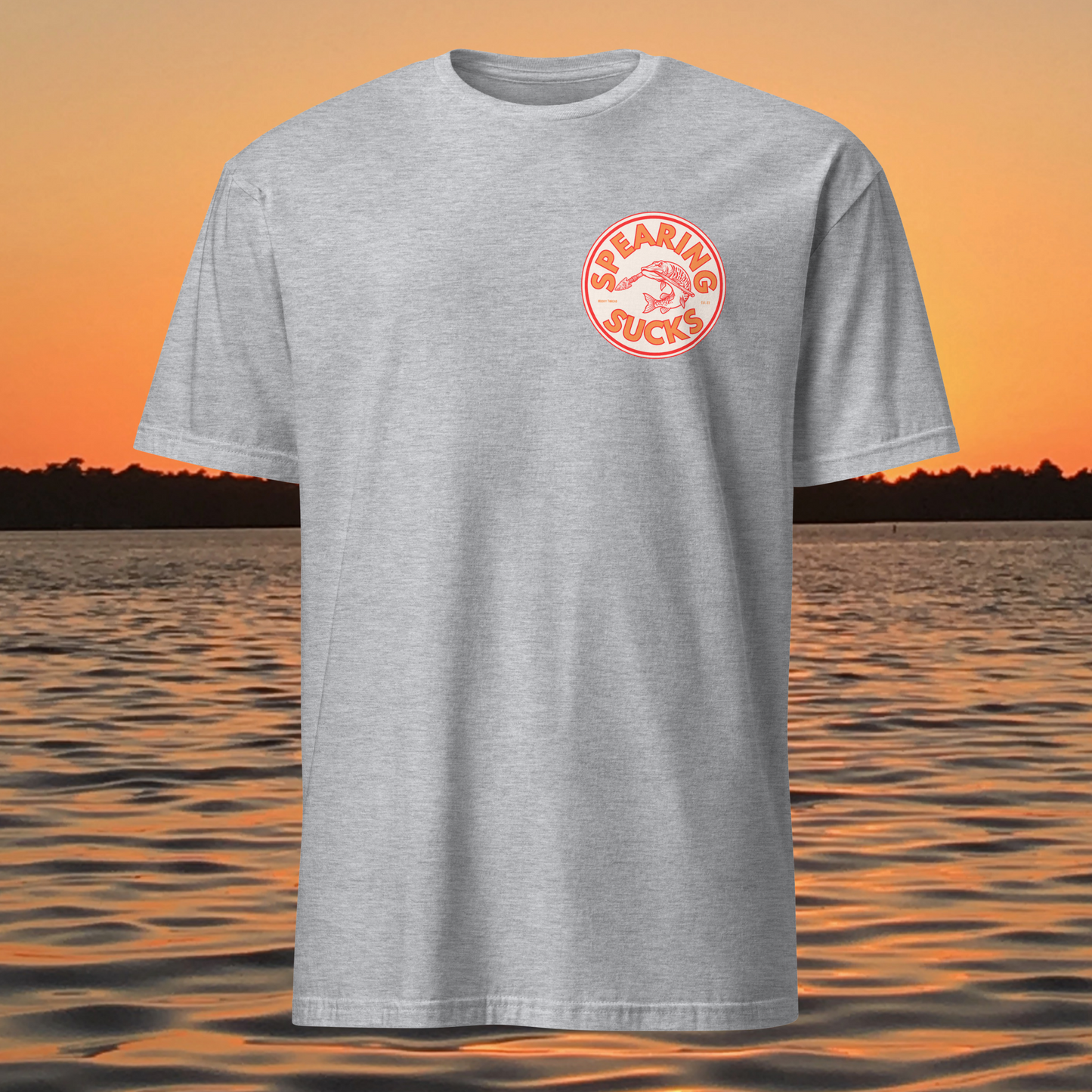 spearing sucks musky fishing shirt muskellunge anti spearing t shirt wisconsin fishing apparel
