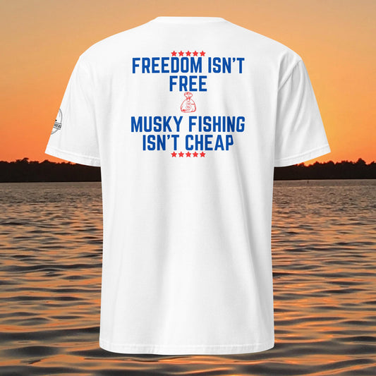 funny muskie fishing shirt musky fishing isnt cheap graphic tee white