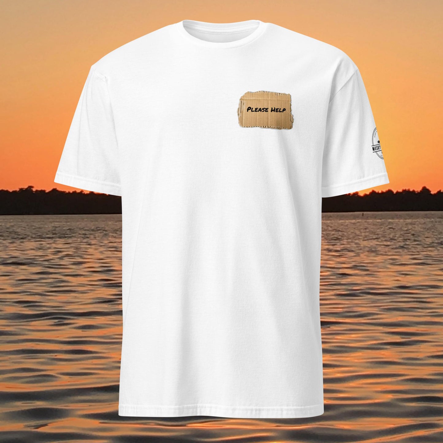 funny muskie fishing shirt addicted to muskie fishing graphic tee white