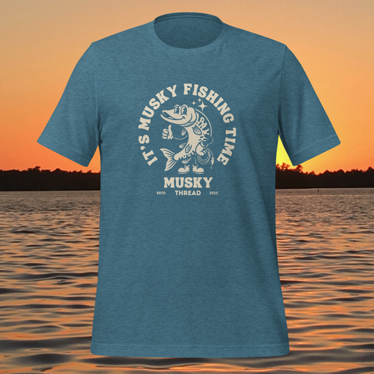its musky fishing time women’s musky fishing shirt