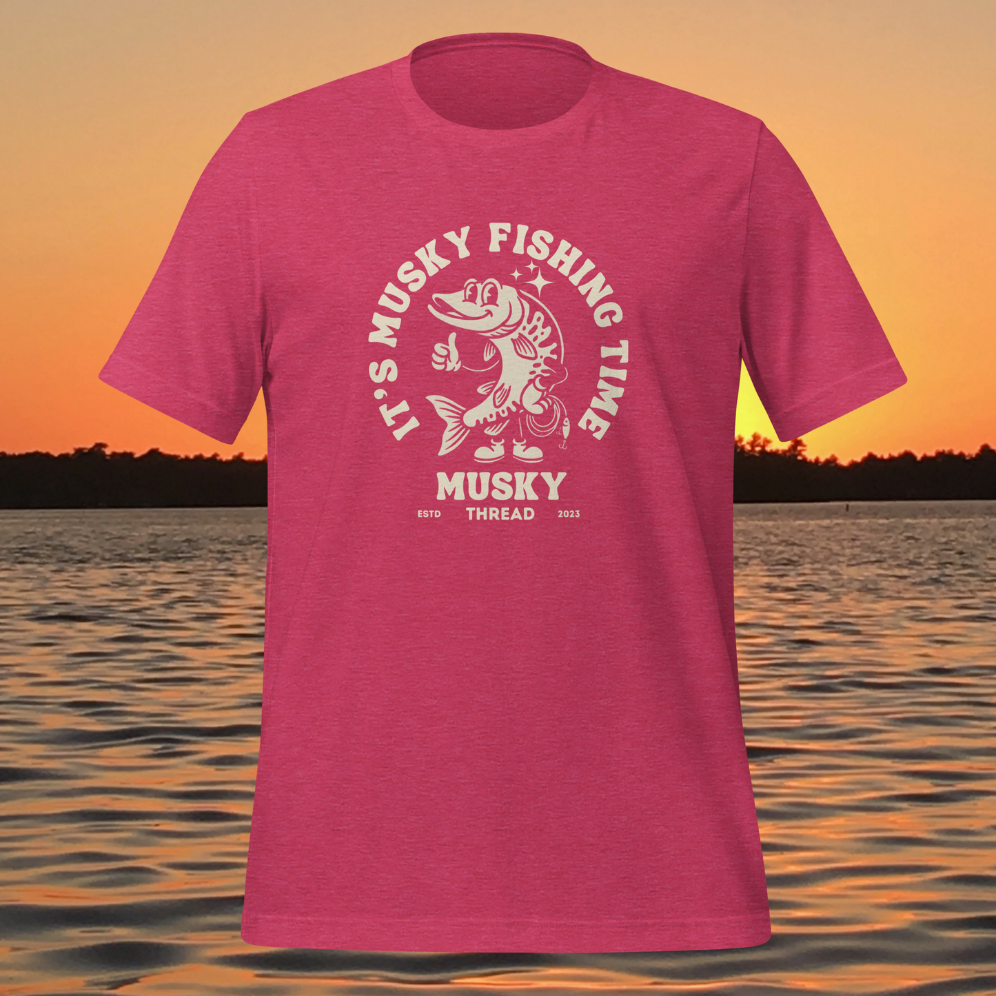 its musky fishing time women’s musky fishing shirt