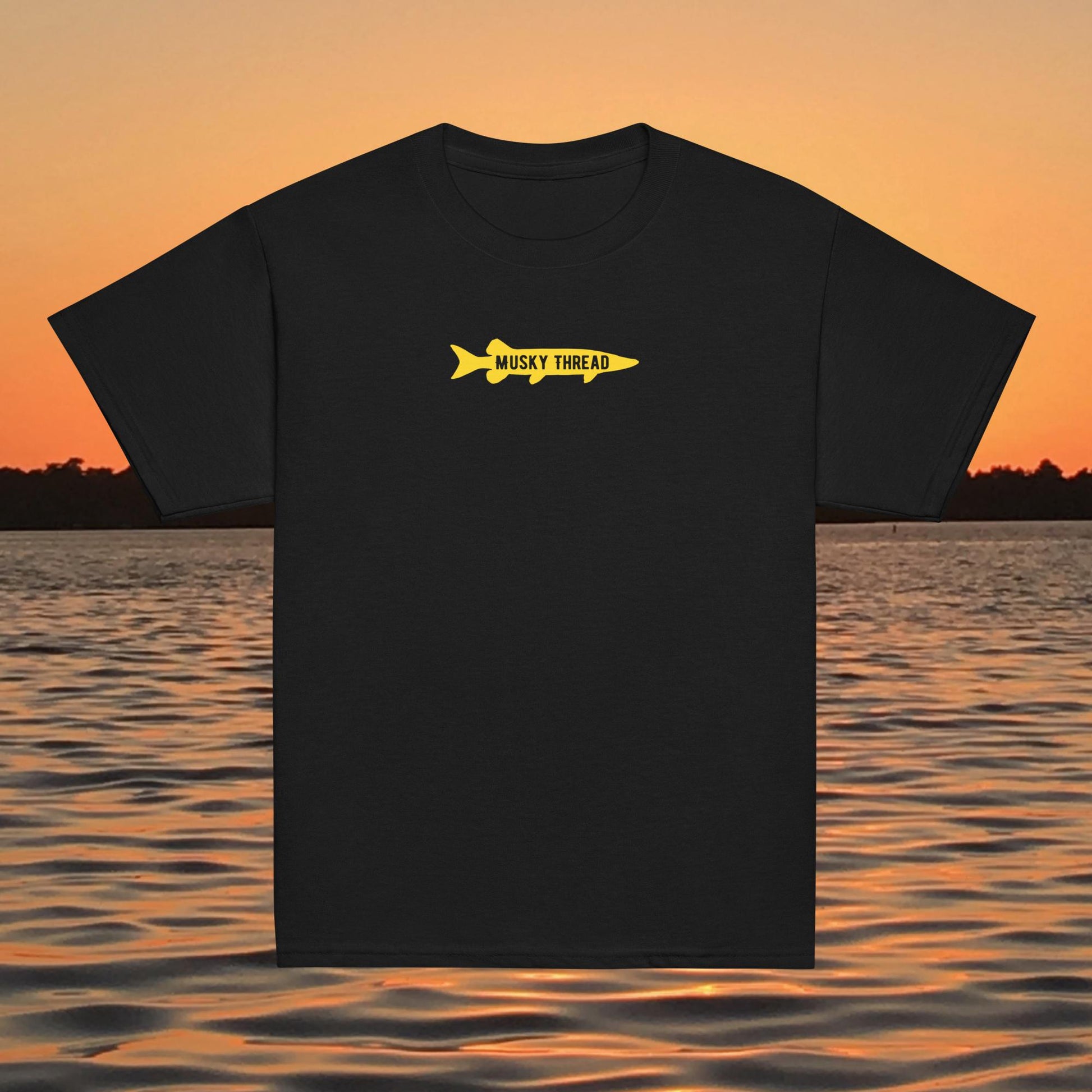 youth musky crew t shirt kids fishing apparel musky fishing design