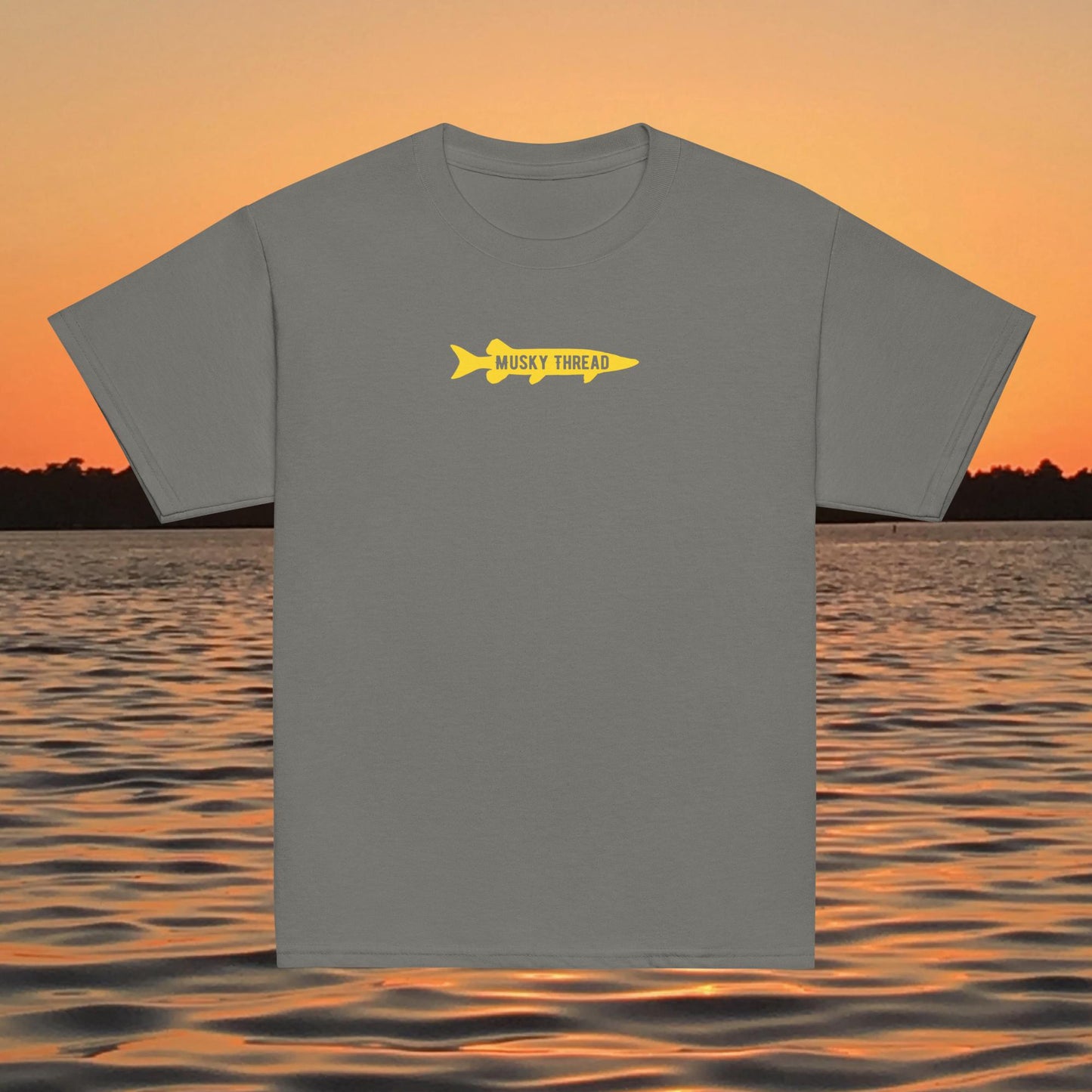 youth musky crew t shirt kids fishing apparel musky fishing design