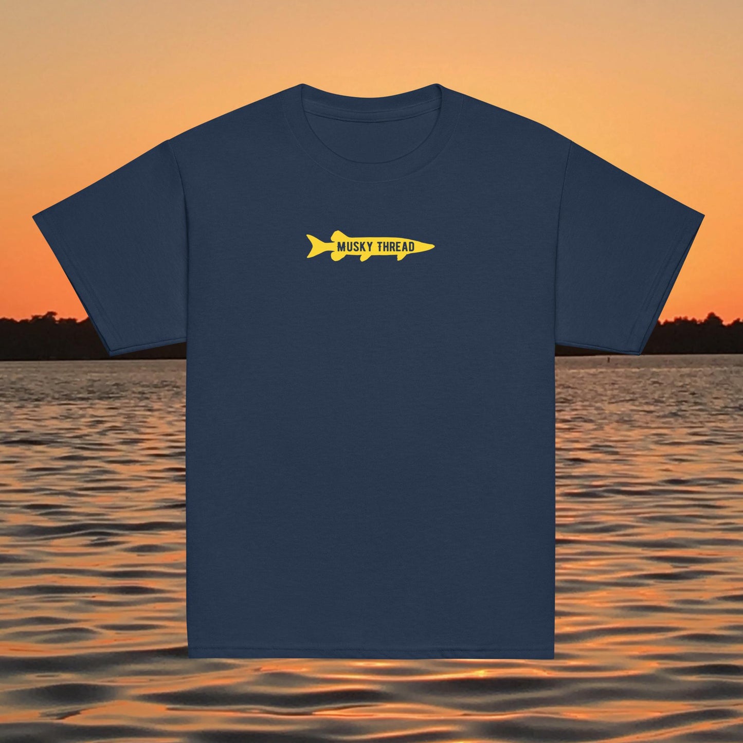 youth musky crew t shirt kids fishing apparel musky fishing design